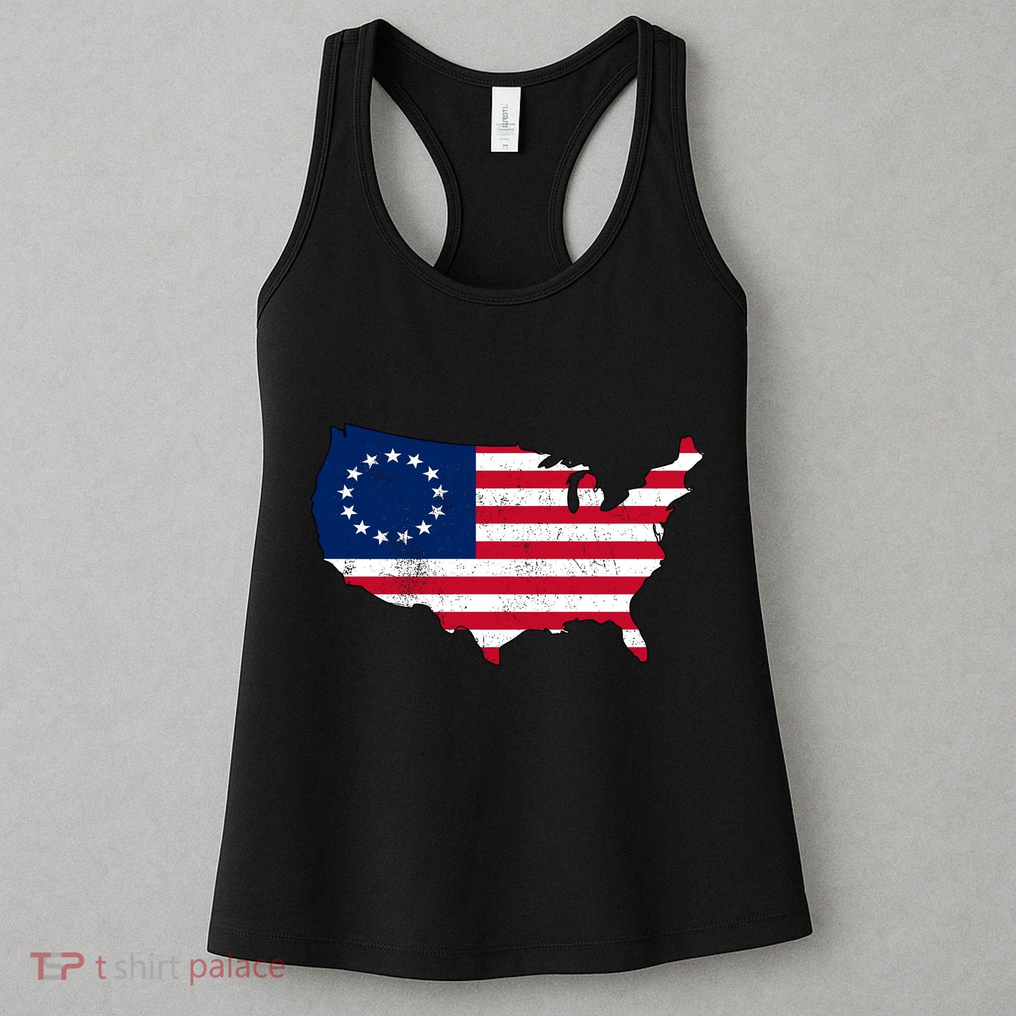 Betsy Ross USA Flag Revolutionary War Women's Tank Top