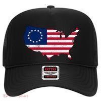Betsy Ross USA Flag Revolutionary War Hat thumb 0
