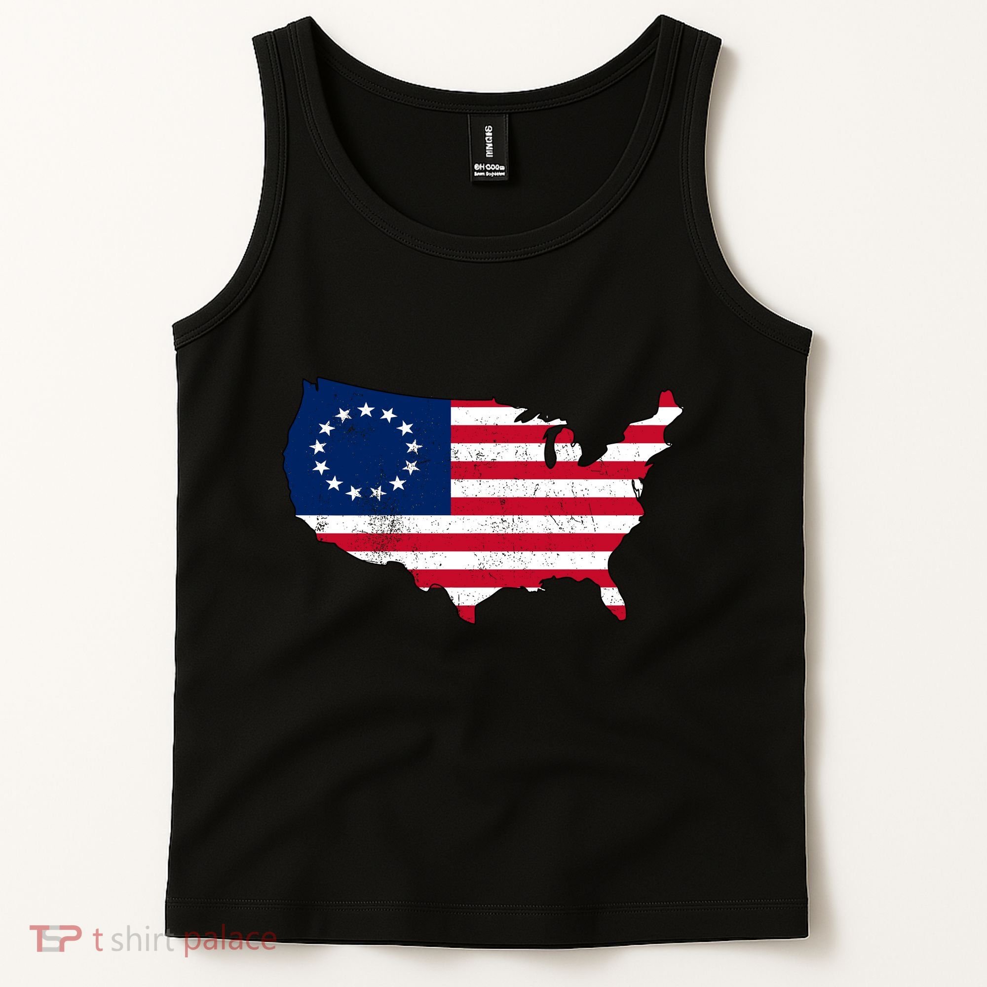 Betsy Ross USA Flag Revolutionary War Tank Top