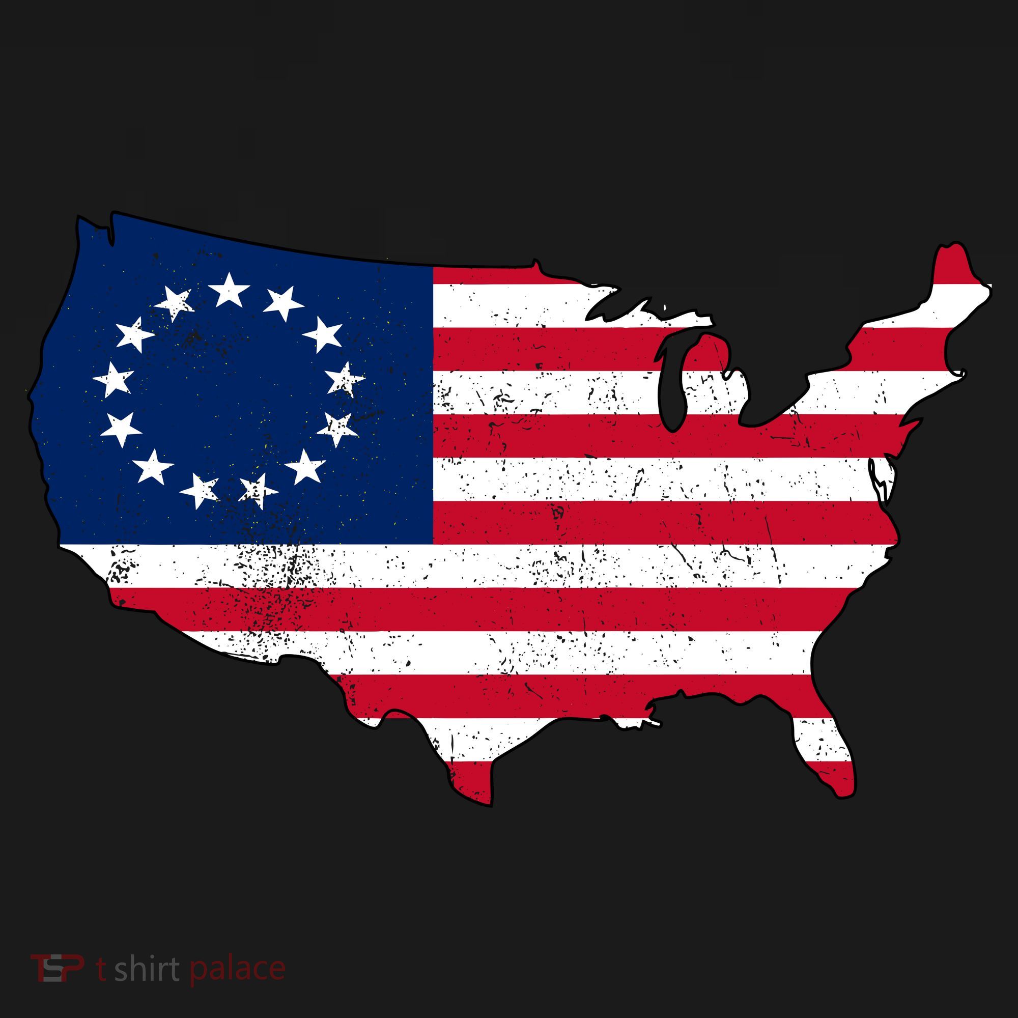 Betsy Ross USA Flag Revolutionary War Tank Top