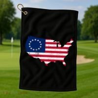 Betsy Ross USA Flag Revolutionary War Golf Towel thumb 1