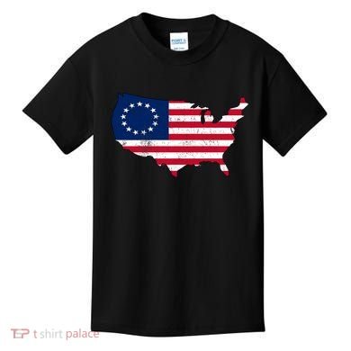Betsy Ross USA Flag Revolutionary War Kids T-Shirt