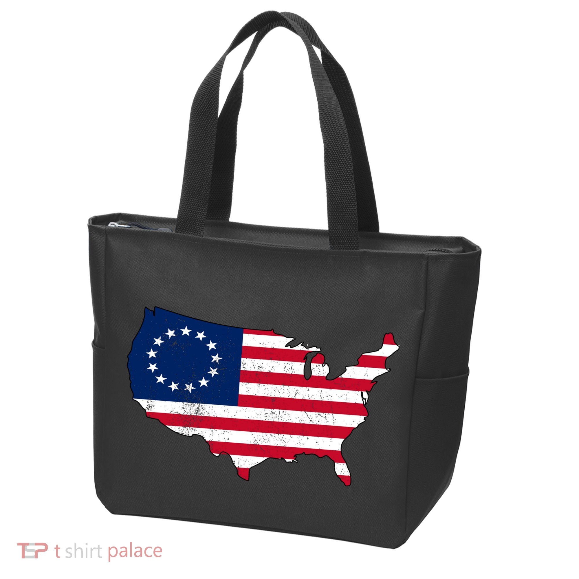 Betsy Ross USA Flag Revolutionary War Tote Bag