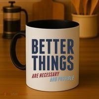 Better Things Are Necessary And Possible Coffee Mug thumb 4