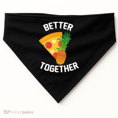 Better Together Pineapple On Pizza USA-Made Doggie Bandana