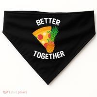 Better Together Pineapple On Pizza USA-Made Doggie Bandana thumb 0