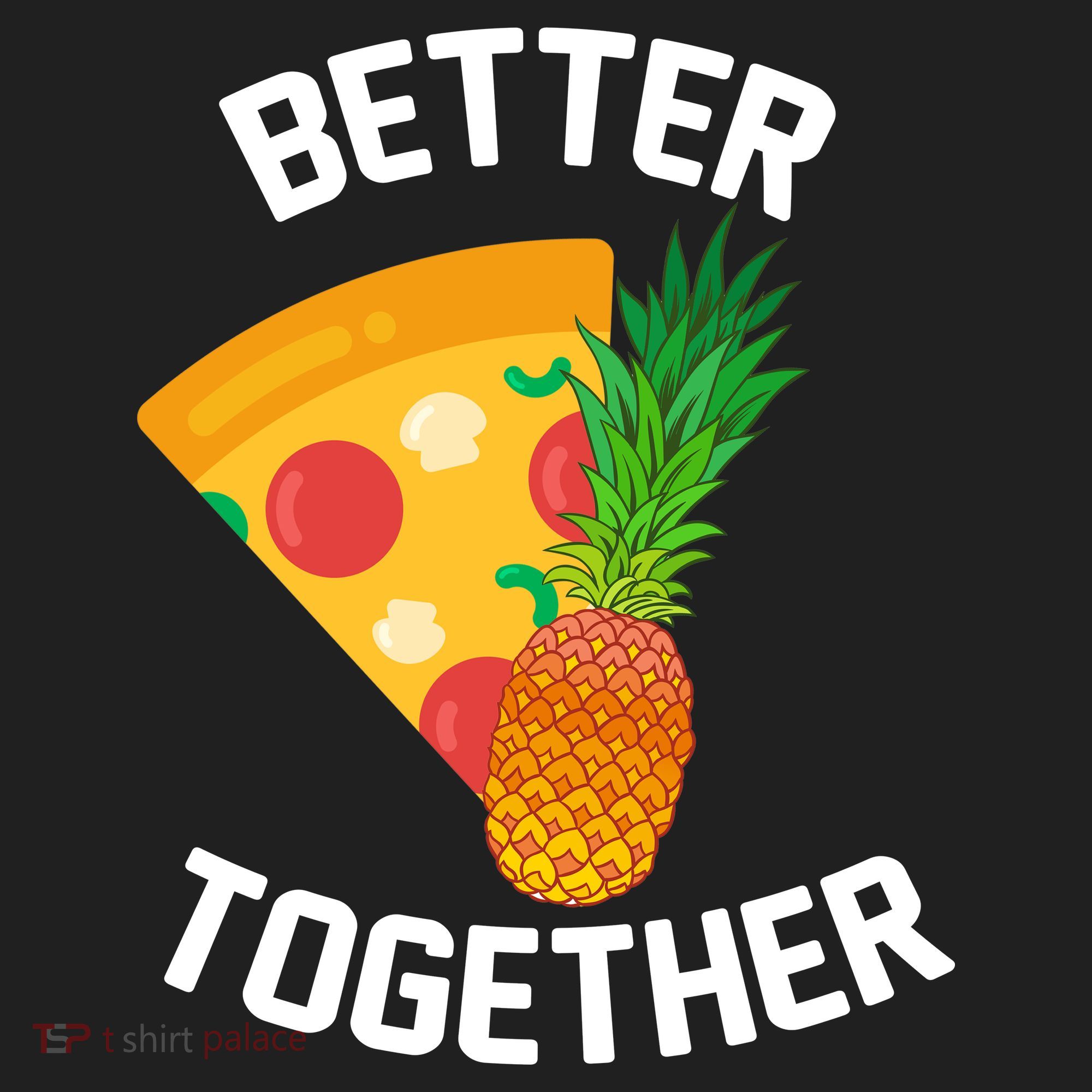 Better Together Pineapple On Pizza Golf Towel