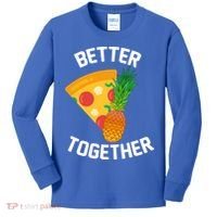 Better Together Pineapple On Pizza Kids Long Sleeve Shirt thumb 0