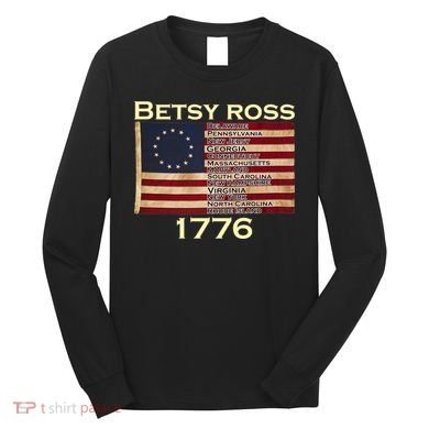 Betty Ross Original Colonies Flag Long Sleeve Shirt