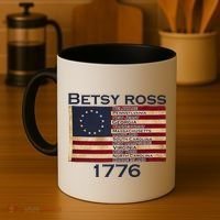 Betty Ross Original Colonies Flag Coffee Mug thumb 4