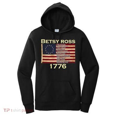 Betty Ross Original Colonies Flag Women's Hoodie