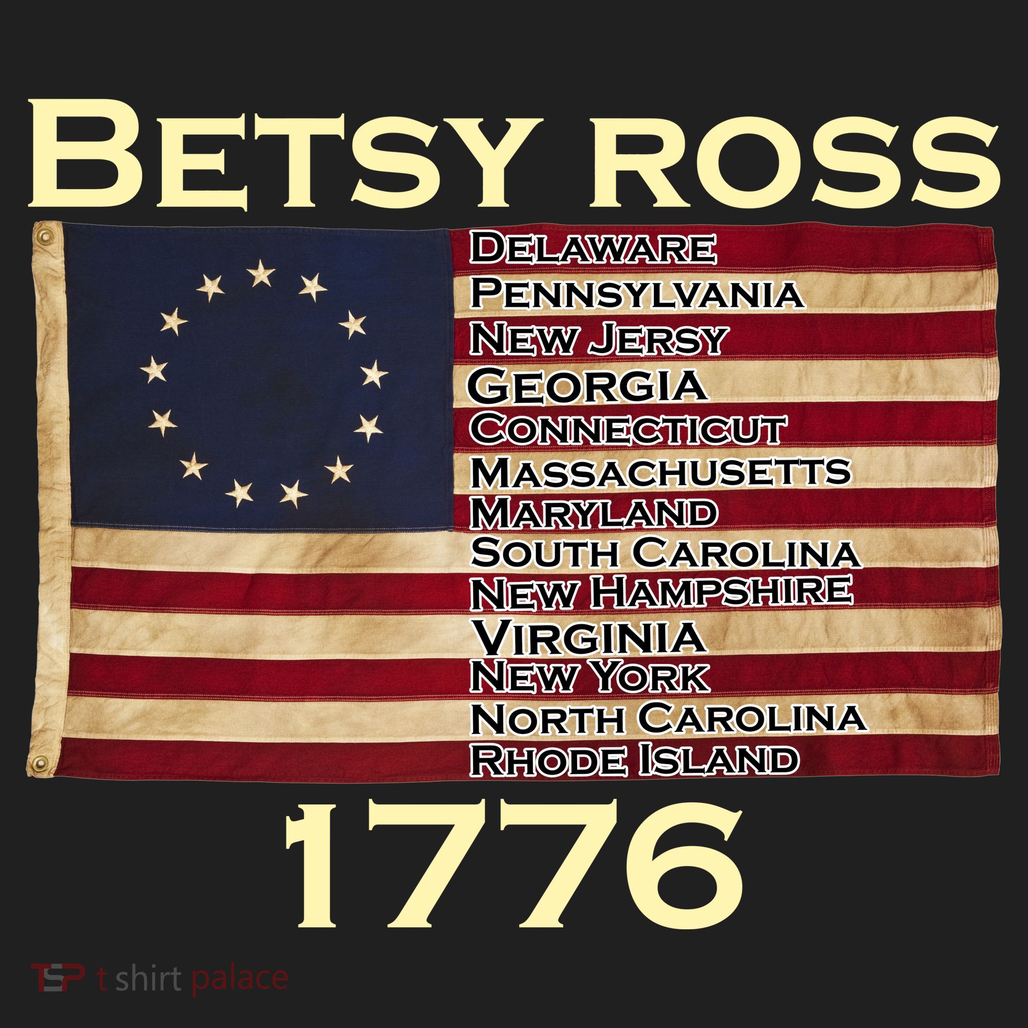 Betty Ross Original Colonies Flag Hat