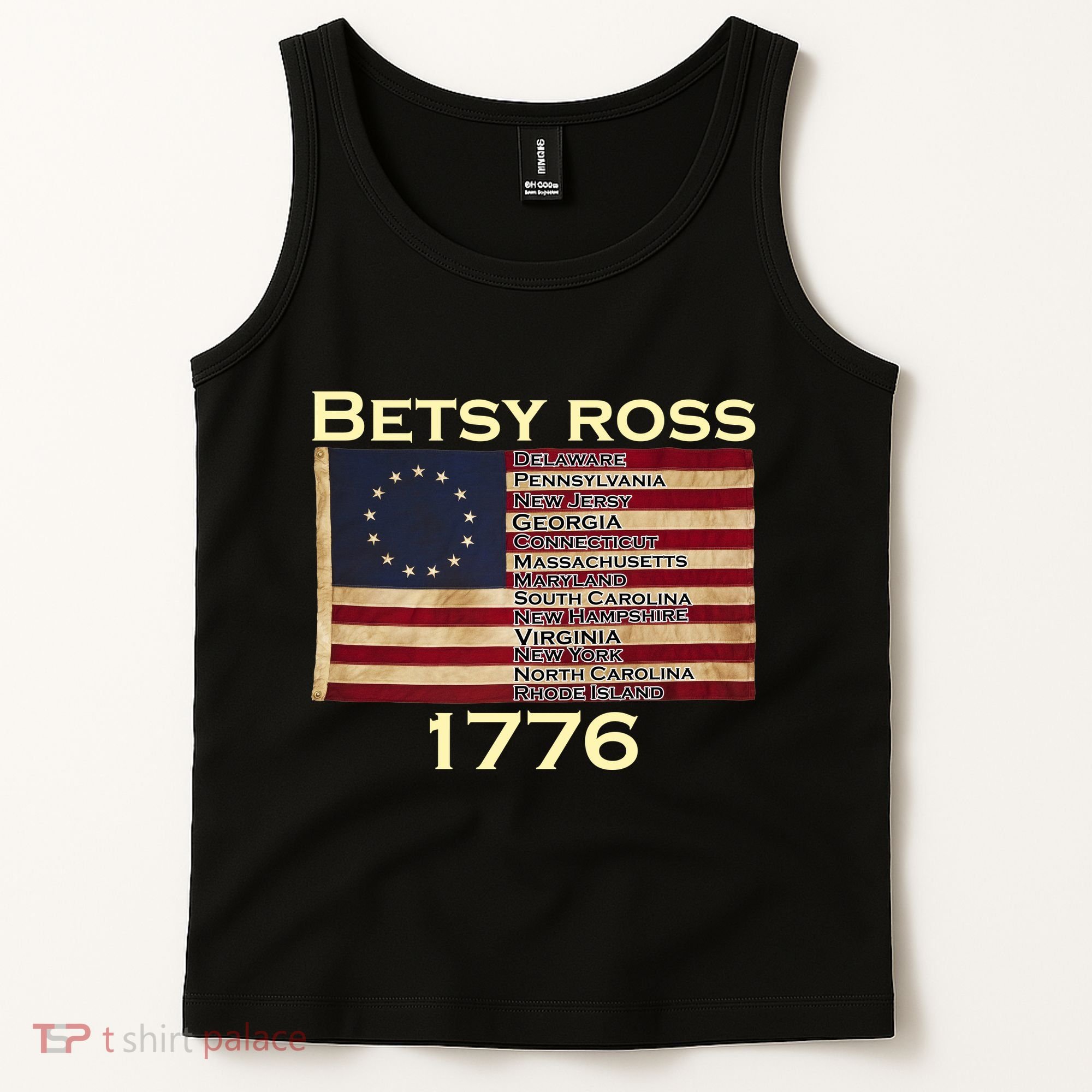 Betty Ross Original Colonies Flag Tank Top