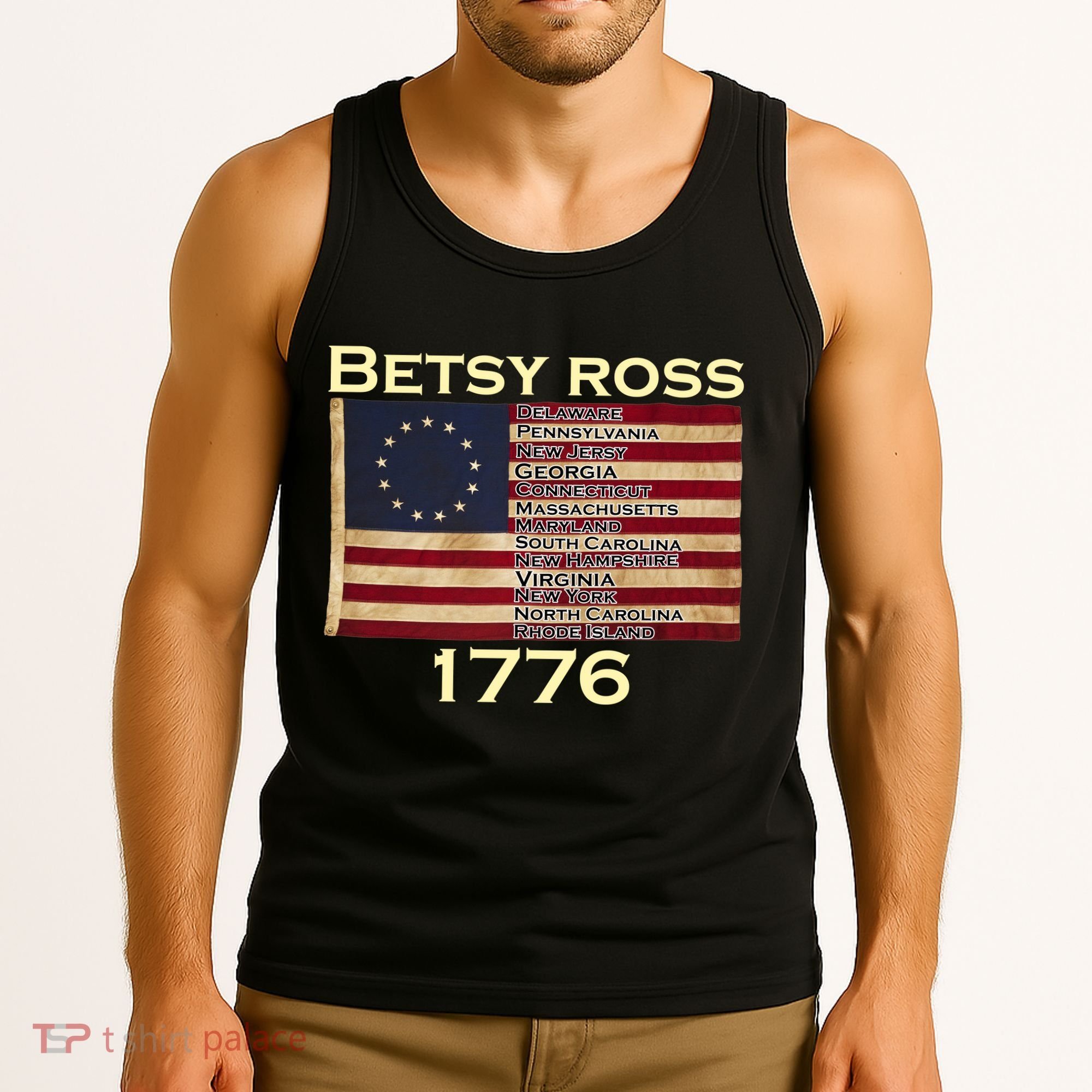 Betty Ross Original Colonies Flag Tank Top
