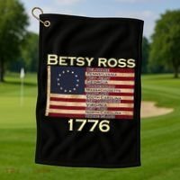 Betty Ross Original Colonies Flag Golf Towel thumb 1