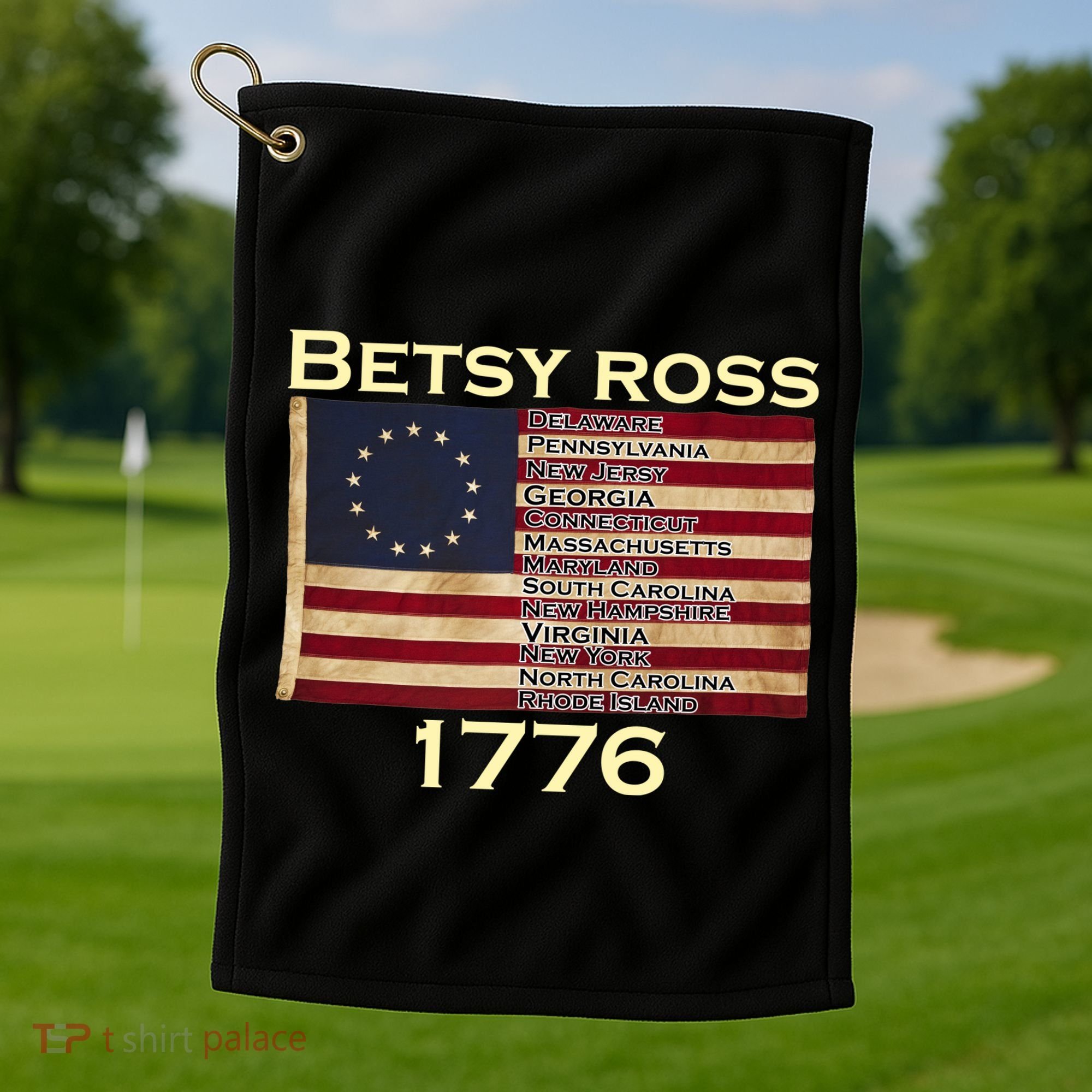 Betty Ross Original Colonies Flag Golf Towel