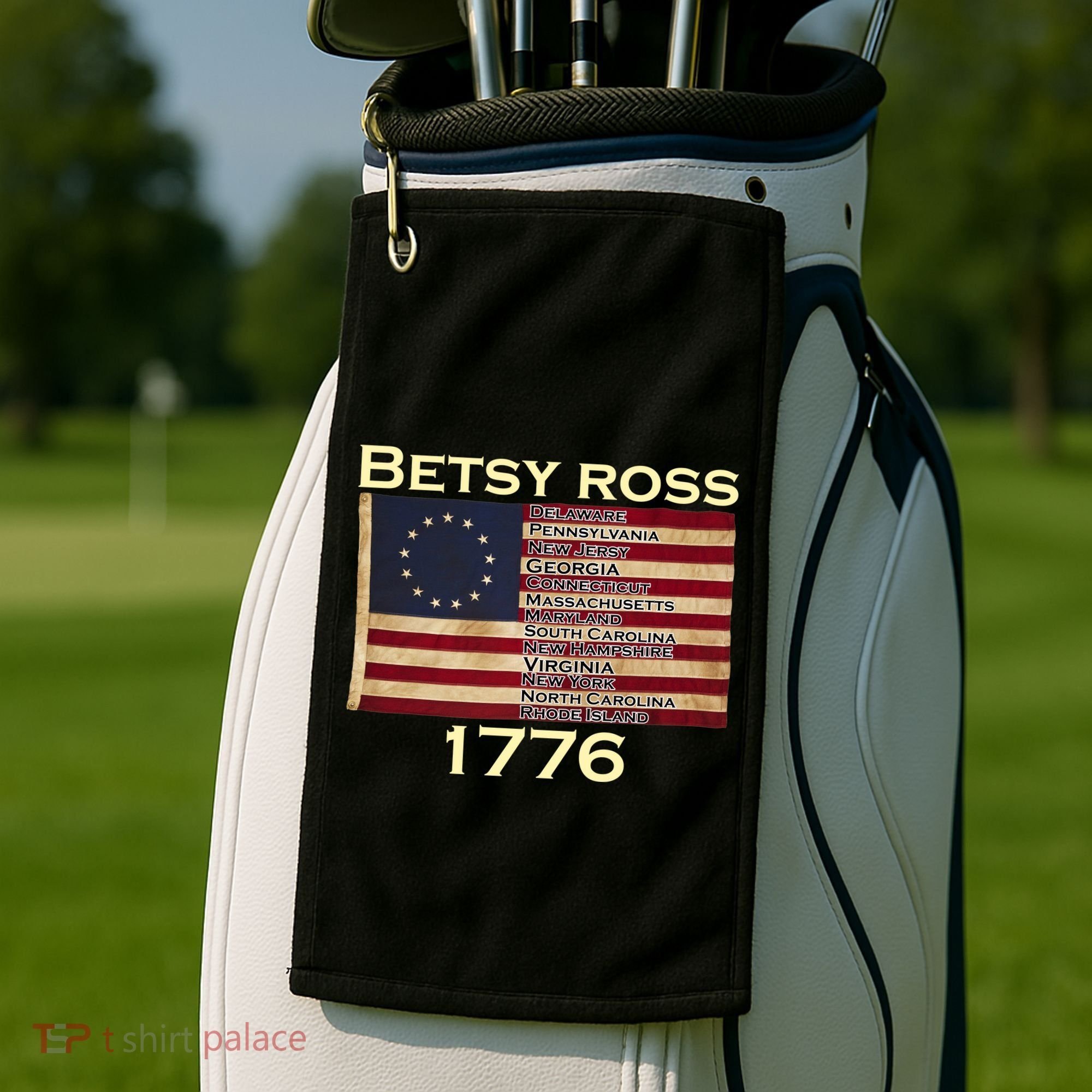 Betty Ross Original Colonies Flag Golf Towel