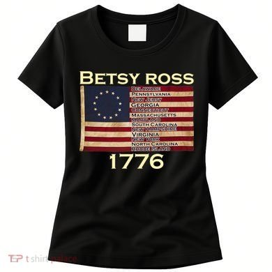 Betty Ross Original Colonies Flag Women's T-Shirt