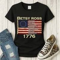 Betty Ross Original Colonies Flag Women's T-Shirt thumb 3