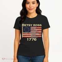 Betty Ross Original Colonies Flag Women's T-Shirt thumb 4