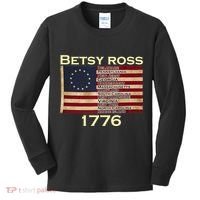 Betty Ross Original Colonies Flag Kids Long Sleeve Shirt thumb 0