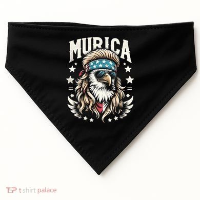 Bald Eagle Us Flag Murica! Patriotic American July 4th USA-Made Doggie Bandana