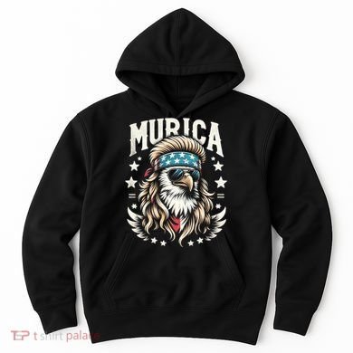 Bald Eagle Us Flag Murica! Patriotic American July 4th Hoodie