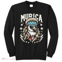 Bald Eagle Us Flag Murica! Patriotic American July 4th Sweatshirt thumb 0