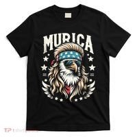 Bald Eagle Us Flag Murica! Patriotic American July 4th T-Shirt thumb 0
