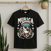 Bald Eagle Us Flag Murica! Patriotic American July 4th T-Shirt thumb 2