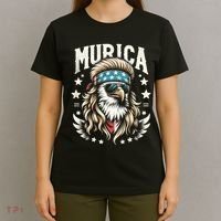 Bald Eagle Us Flag Murica! Patriotic American July 4th T-Shirt thumb 4