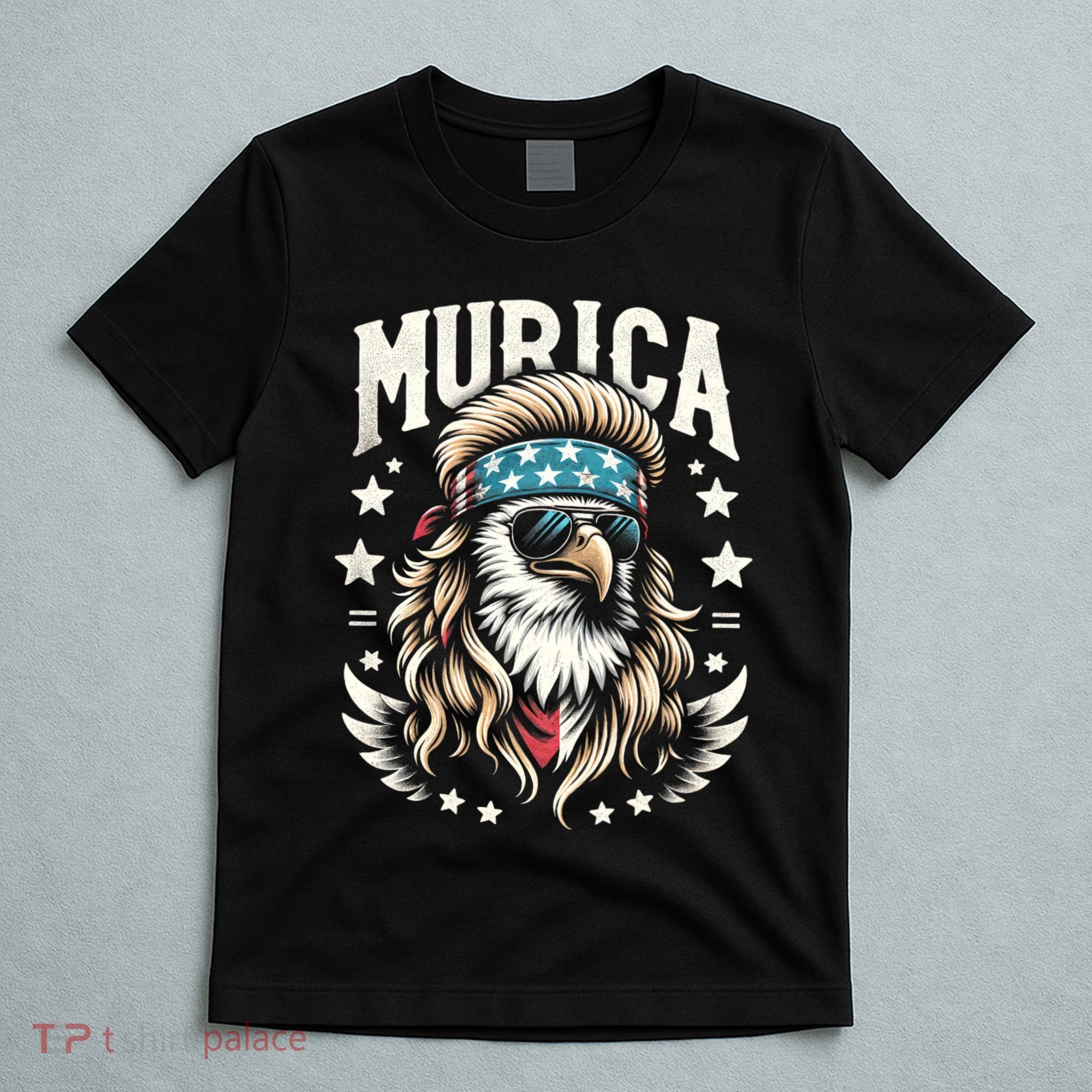 Bald Eagle Us Flag Murica! Patriotic American July 4th T-Shirt