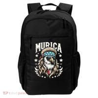 Bald Eagle Us Flag Murica! Patriotic American July 4th Backpack thumb 0