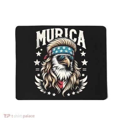 Bald Eagle Us Flag Murica! Patriotic American July 4th Mousepad