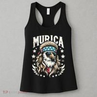 Bald Eagle Us Flag Murica! Patriotic American July 4th Women's Tank Top thumb 3