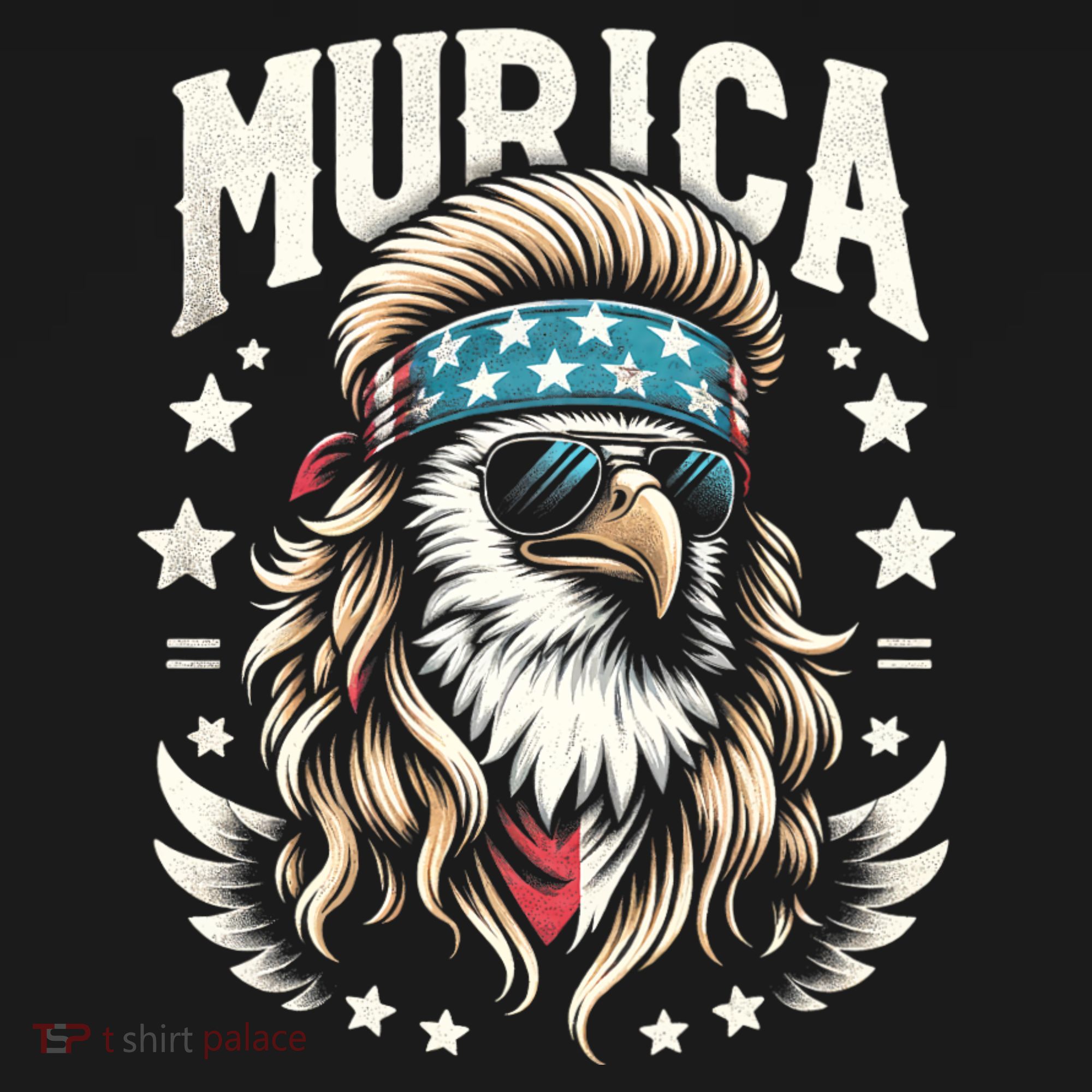 Bald Eagle Us Flag Murica! Patriotic American July 4th Women's Tank Top