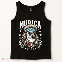 Bald Eagle Us Flag Murica! Patriotic American July 4th Tank Top thumb 2