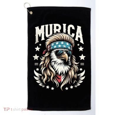 Bald Eagle Us Flag Murica! Patriotic American July 4th Golf Towel