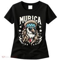 Bald Eagle Us Flag Murica! Patriotic American July 4th Women's T-Shirt thumb 0