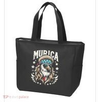Bald Eagle Us Flag Murica! Patriotic American July 4th Tote Bag thumb 3