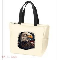 Bald Eagle Us American Flag 4th Of July Proud Patriotic Tote Bag thumb 3