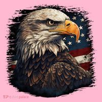 Bald Eagle Us American Flag 4th Of July Proud Patriotic Coaster thumb 2