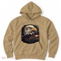 Bald Eagle Us American Flag 4th Of July Proud Patriotic Hoodie thumb 0