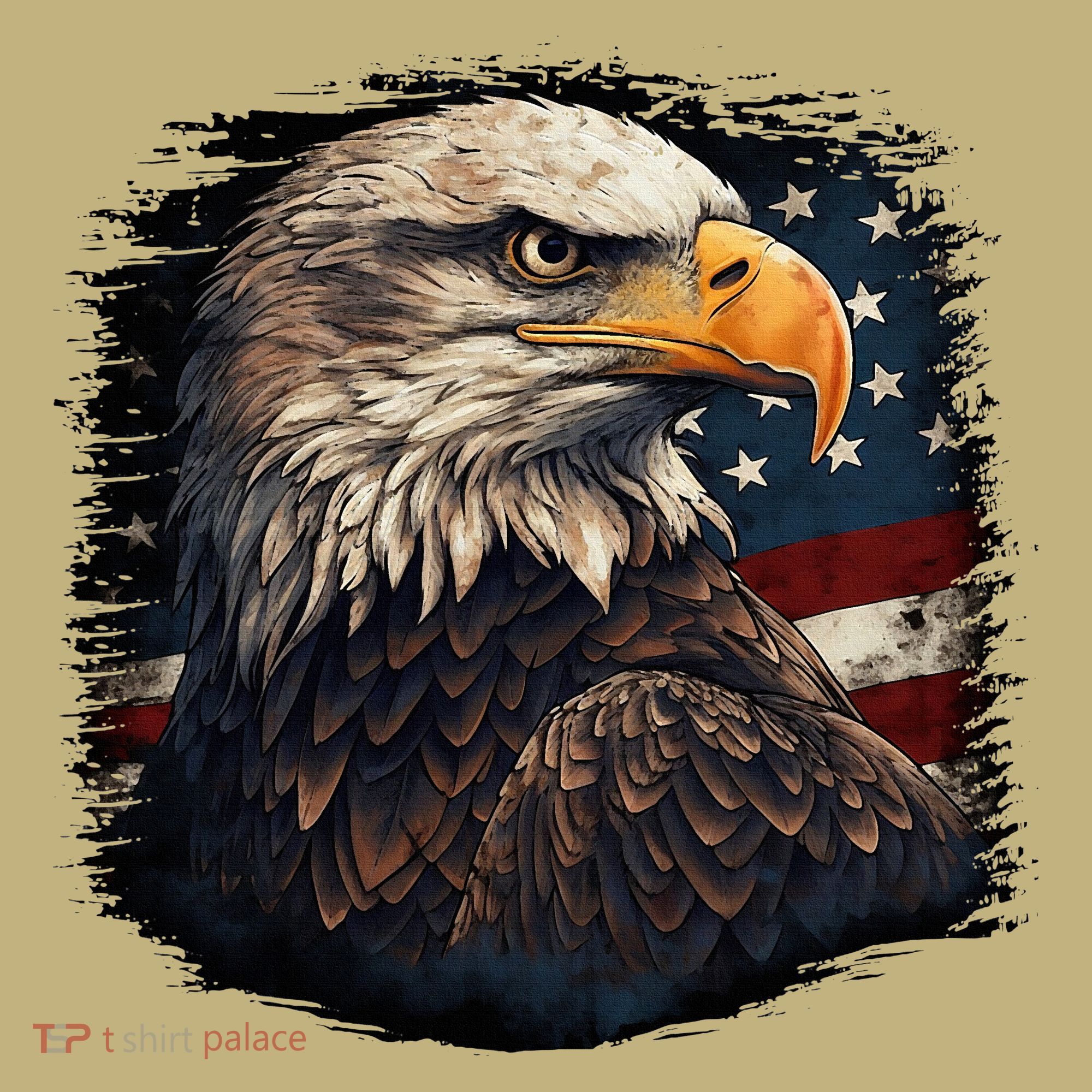 Bald Eagle Us American Flag 4th Of July Proud Patriotic Long Sleeve Shirt