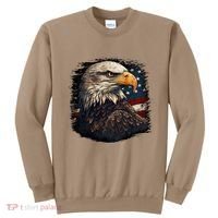Bald Eagle Us American Flag 4th Of July Proud Patriotic Sweatshirt thumb 0