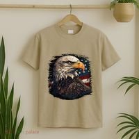 Bald Eagle Us American Flag 4th Of July Proud Patriotic T-Shirt thumb 2