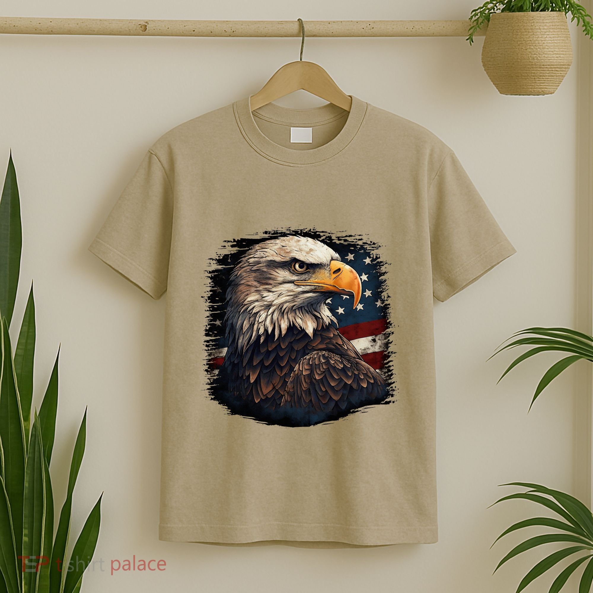 Bald Eagle Us American Flag 4th Of July Proud Patriotic T-Shirt