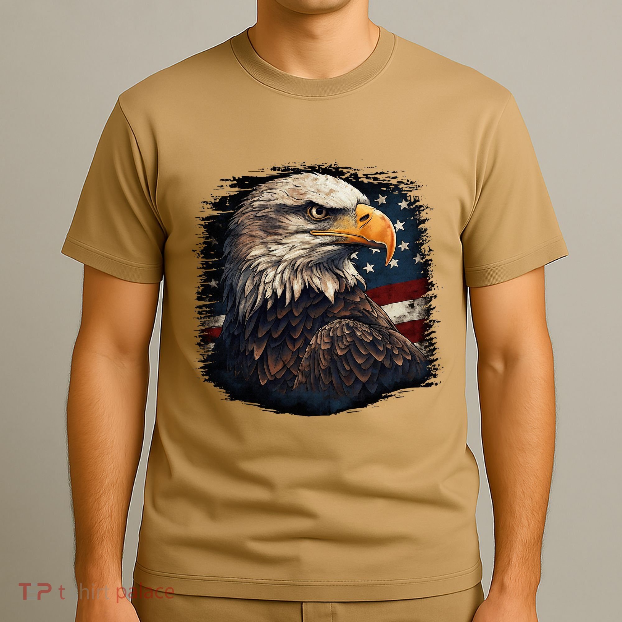 Bald Eagle Us American Flag 4th Of July Proud Patriotic T-Shirt