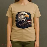 Bald Eagle Us American Flag 4th Of July Proud Patriotic T-Shirt thumb 4