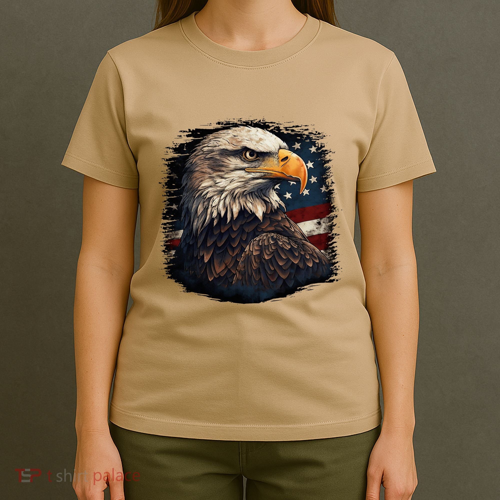 Bald Eagle Us American Flag 4th Of July Proud Patriotic T-Shirt
